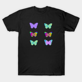 Psychedelic Butterflies - small 6 pack T-Shirt